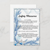 Blauwdennen Winter Kerstveiligheidsmaatregelen Informatiekaartje (Voorkant / Achterkant)