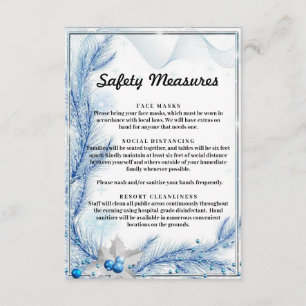 Blauwdennen Winter Kerstveiligheidsmaatregelen Informatiekaartje