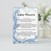 Blauwdennen Winter Kerstveiligheidsmaatregelen Informatiekaartje (Staand voorkant)