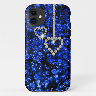 Blauwdiamanthart iPhone 11 Hoesje