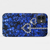 Blauwdiamanthart Case-Mate iPhone Case (Achterkant (horizontaal))