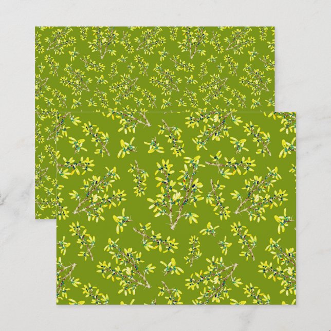 Blauwdoornpapier (Voorkant / Achterkant)