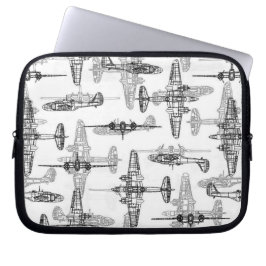 Blauwdruk 1 neopreen laptophoes laptop sleeve