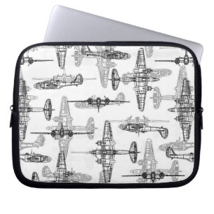 Blauwdruk 1 neopreen laptophoes laptop sleeve