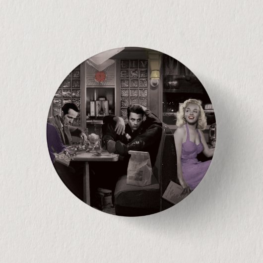 Blauwdruk 2 ronde button 3,2 cm (Voorkant)