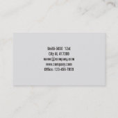 Blauwdruk Aannemer Bouwarchitect Visitekaartje (Achterkant)