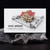 Blauwdruk Aannemer Bouwarchitect Visitekaartje