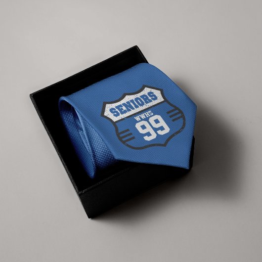 Blauwdruk achterste verkeersbord stropdas