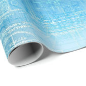 Blauwdruk Archief Cadeaupapier (Rol Hoek)
