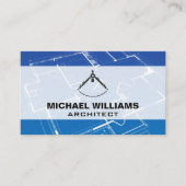 Blauwdruk | Architect Kompas Tool Visitekaartje (Voorkant)