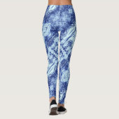Blauwdruk Blauw Diagonaal Leggings (Achterkant)