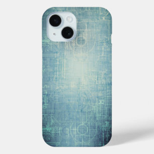 Blauwdruk - Blauw Esthetisch iPhone 15 Case