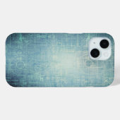 Blauwdruk - Blauw Esthetisch Case-Mate iPhone Case (Achterkant (horizontaal))