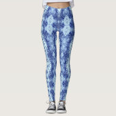 Blauwdruk blauw leggings (Voorkant)
