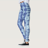 Blauwdruk blauw leggings (Links)