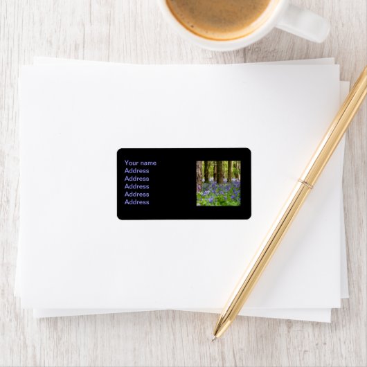 Blauwdruk Bossen Etiket (Insitu)