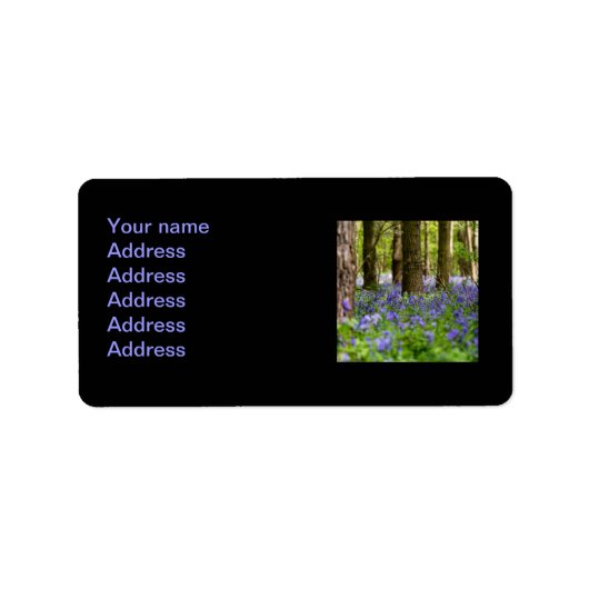 Blauwdruk Bossen Etiket (Voorkant)