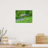Blauwdruk Bossen Poster (Keuken)