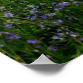 Blauwdruk Bossen Poster (Hoek)