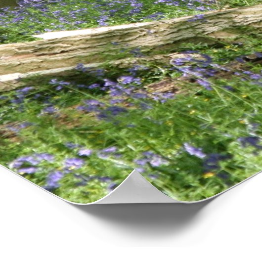 Blauwdruk Bossen Poster (Hoek)