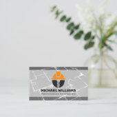 Blauwdruk | Bouwlogo Visitekaartje (Staand voorkant)