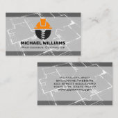 Blauwdruk | Bouwlogo Visitekaartje (Voorkant / Achterkant)