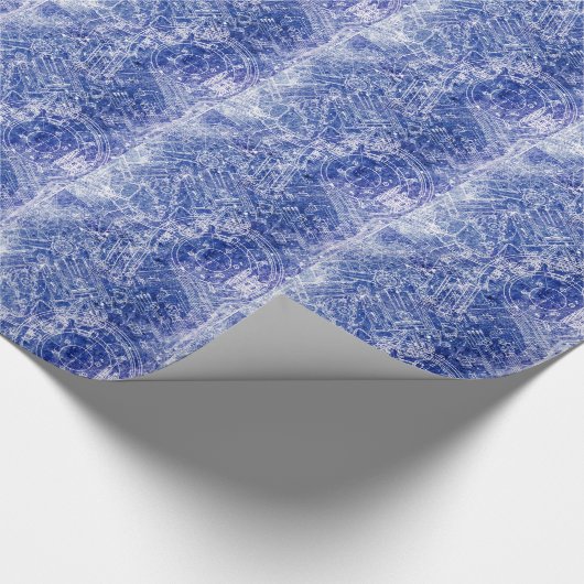 Blauwdruk Cadeaupapier (Hoek)