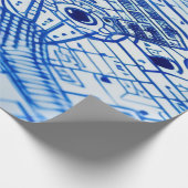 Blauwdruk Cadeaupapier (Hoek)