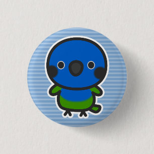 Blauwdruk Conure Ronde Button 3,2 Cm