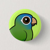 Blauwdruk Conure Ronde Button 3,2 Cm (Voorkant)