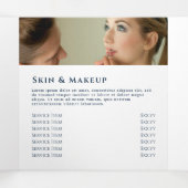 Blauwdruk drievoudig brochure drieluik kaart (Binnenkant midden)