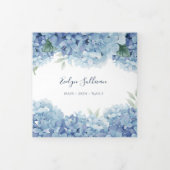 Blauwdruk drievoudig brochure drieluik kaart (Cover)