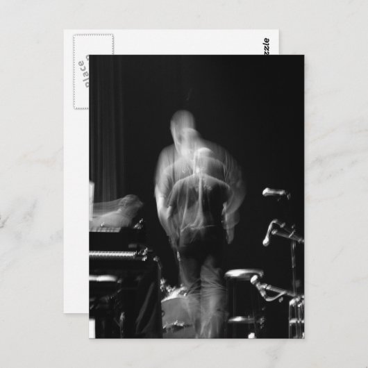 Blauwdruk en beweging op het Show Jazz Briefkaart (Voorkant / Achterkant)