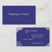 Blauwdruk/engineering Visitekaartje (Voorkant / Achterkant)