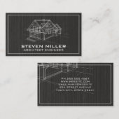 Blauwdruk huis | Architect | Bouw Visitekaartje (Voorkant / Achterkant)