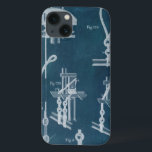 Blauwdruk IV iPhone 13 Hoesje<br><div class="desc">Kaarten en blauwdrukken</div>