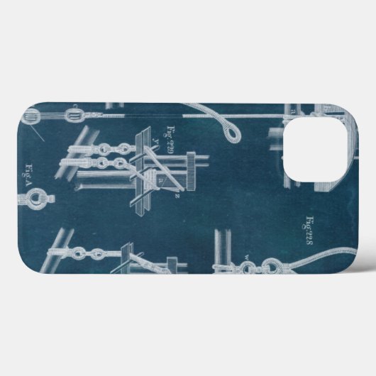 Blauwdruk IV Case-Mate iPhone Case (Achterkant (horizontaal))