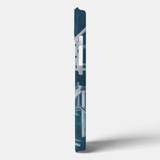 Blauwdruk IV Case-Mate iPhone Case (Achterkant / Links)