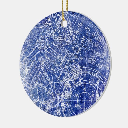 Blauwdruk Keramisch Ornament (Links)