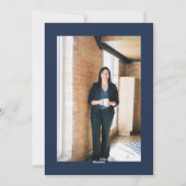 Blauwdruk Kerstboom Corporate Non Photo Feestdagenkaart (Achterkant)