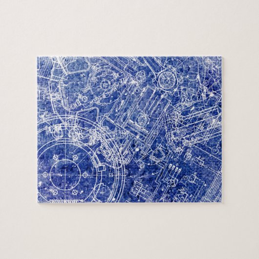 Blauwdruk Legpuzzel (Horizontaal)