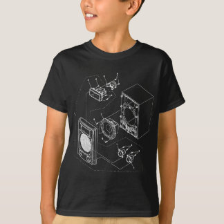 blauwdruk - Luidspreker Audio Luidspreker Retr T-shirt
