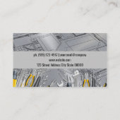 blauwdruk | Metaalstaal | Hardwaretools Visitekaartje (Achterkant)