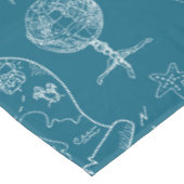 Blauwdruk Nautisch grafisch patroon Tafelkleed (Gekanteld)