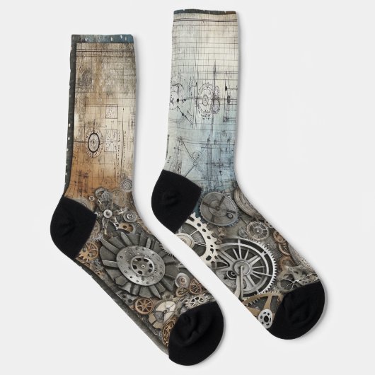 Blauwdruk ontwerp - Architect's Decor Sokken (Rechts)