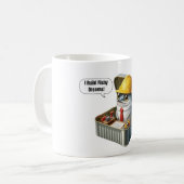  Blauwdruk Sardine Ingenieur Koffiepauze Kunst Koffiemok (Voorkant links)