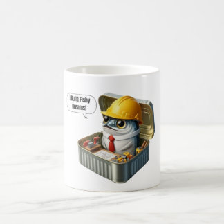 Blauwdruk Sardine Ingenieur Koffiepauze Kunst Koffiemok