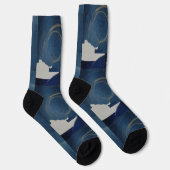 blauwdruk sokken (Rechts)