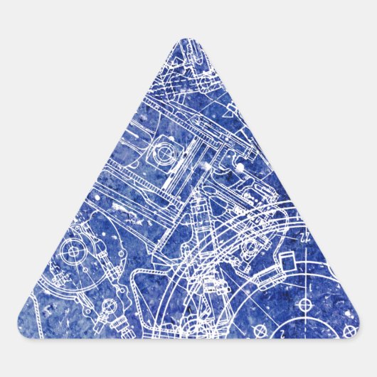 Blauwdruk Sticker (Voorkant)