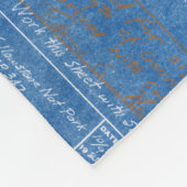 Blauwdruk Structuur Patroon Architectuur Building  Fleece Deken (Hoek)